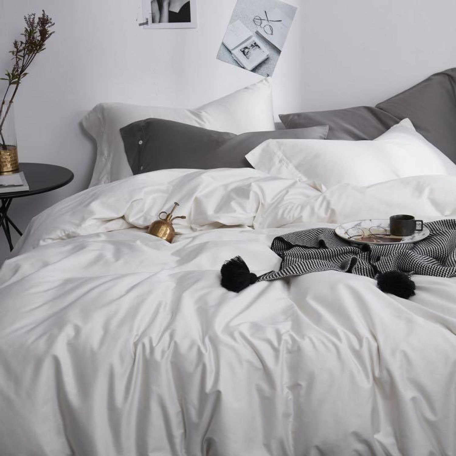 60S 2 хүний сатин 4 хос, товчтой загвар