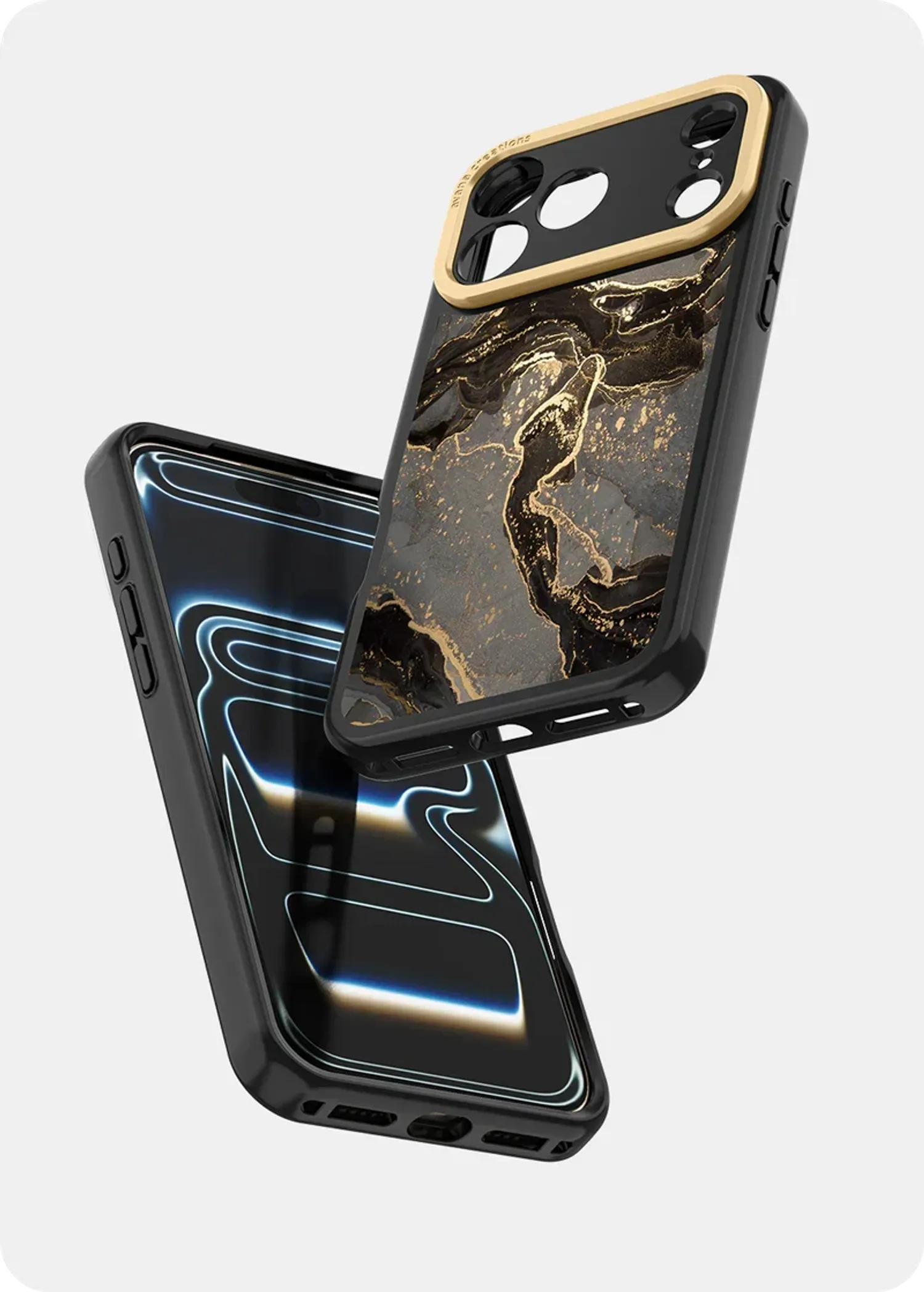 17 Pro Max marbly midnight gold