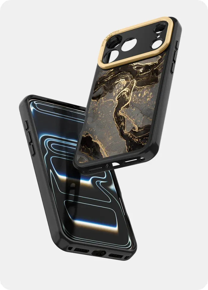 17 Pro  marbly midnight gold 