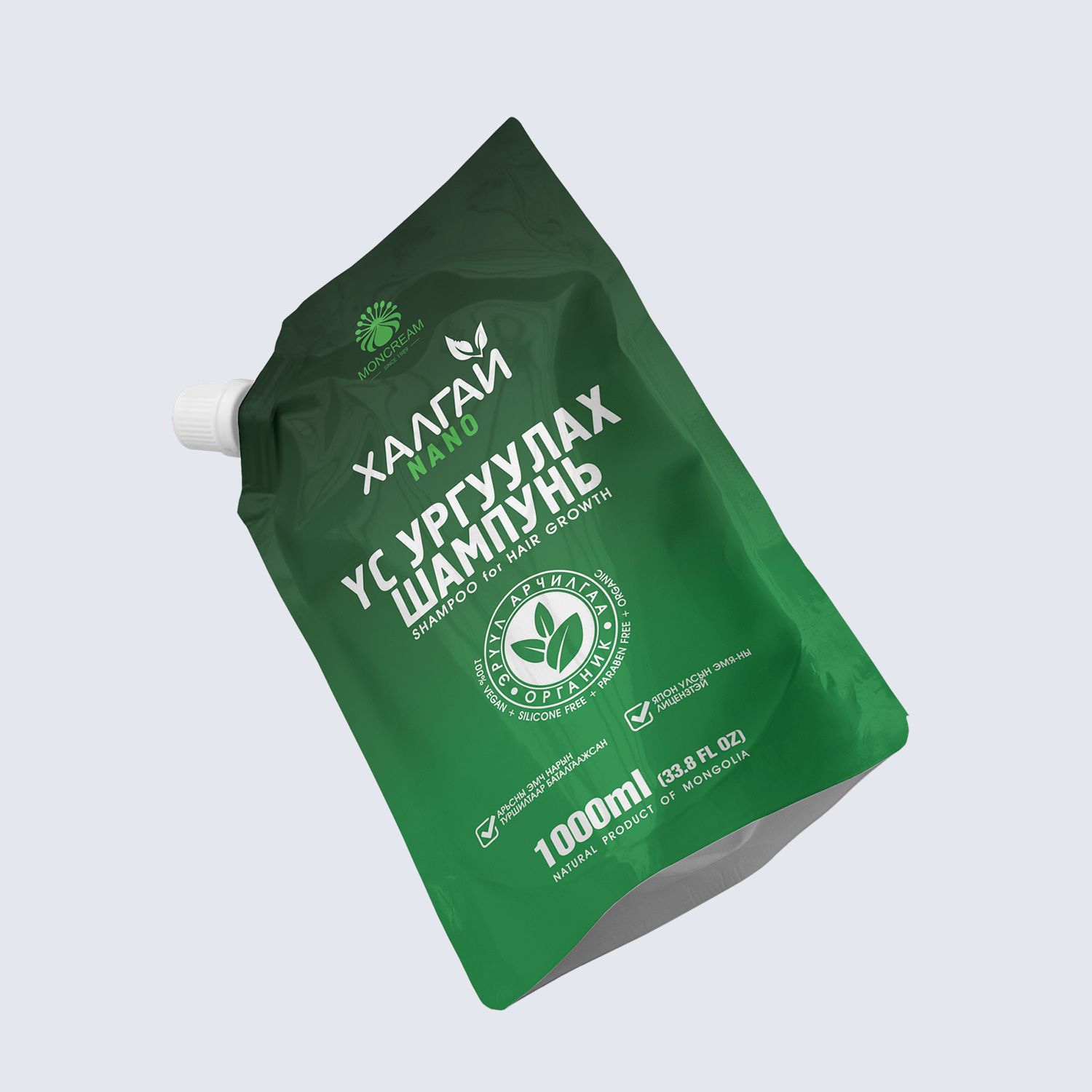 Халгай нано Үс ургуулах шампунь 1000мл