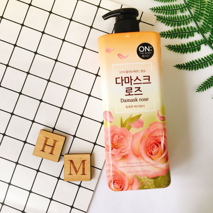 On The Body Blooming Damask Rose Body Wash 875ml