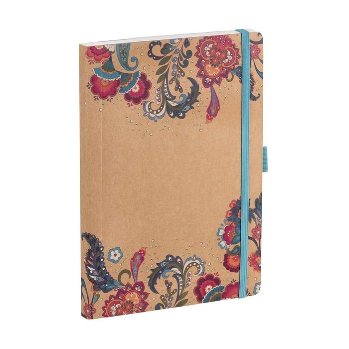 Notebook DIN A5 paisley flowers 