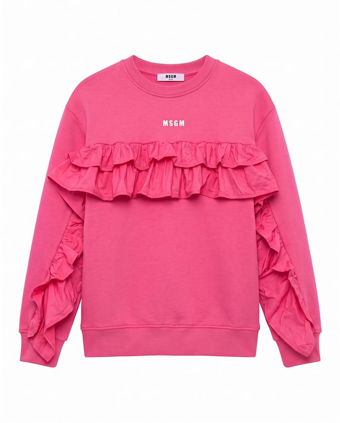 FLEECE, TAFFETA SWEATSHIRT