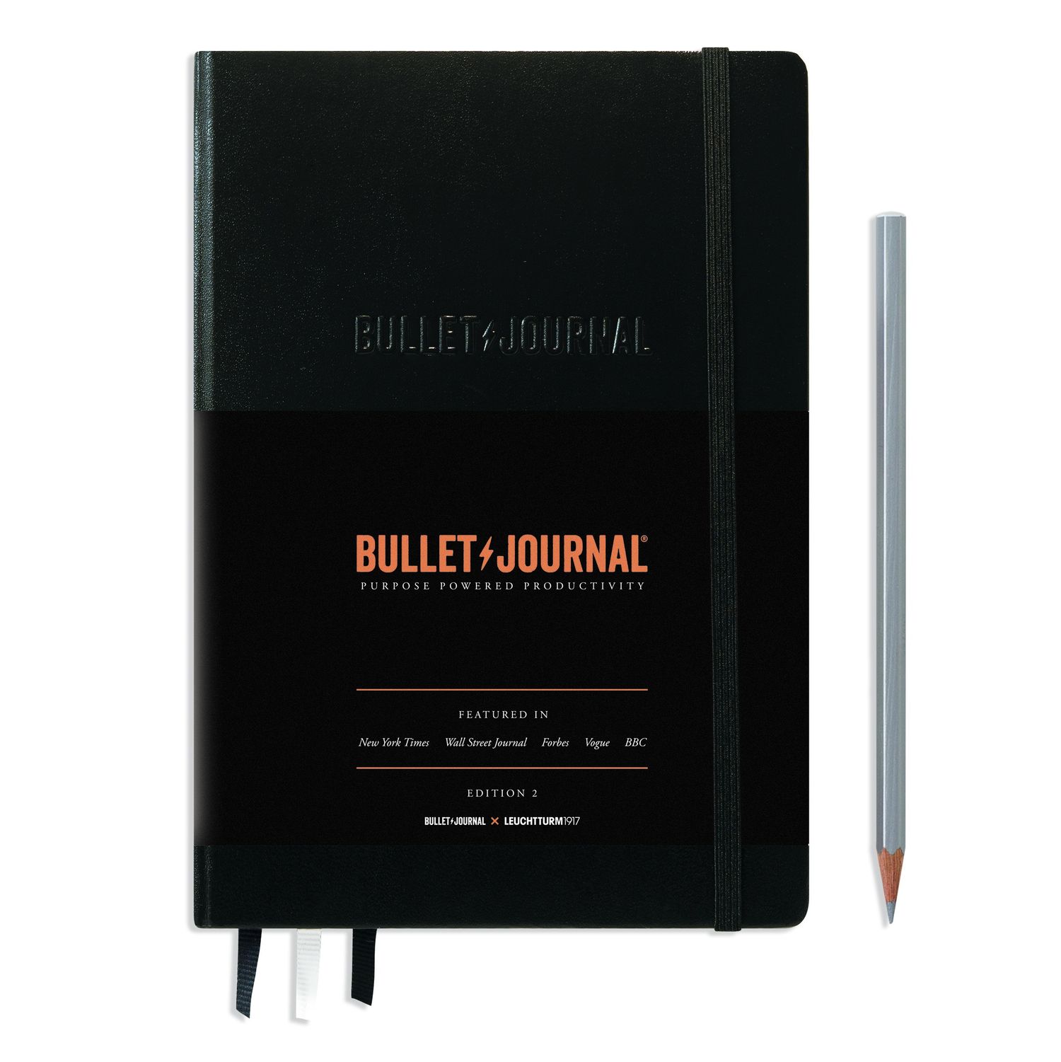 Black, Bullet Journal - Edition 2, Medium (A5), 120 g/m² paper, 206 p., dotted