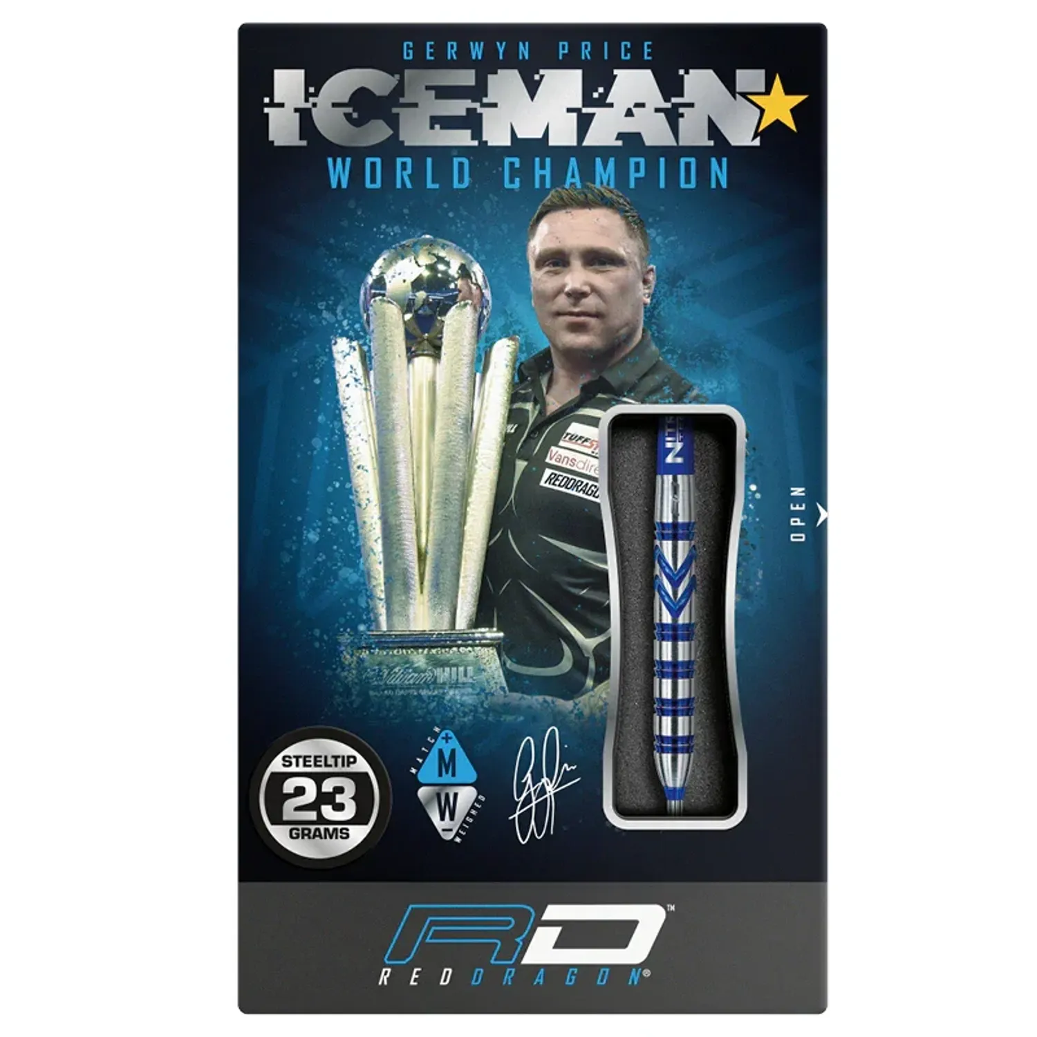 RED DRAGON GERWYN PRICE BLUE ORIGINALS 90% Tungsten