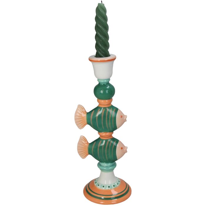 Загасны хэлбэртэй чулуун лааны суурь /ногоон/