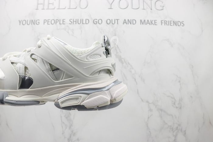 Balenciaga Track White Silver Metallic