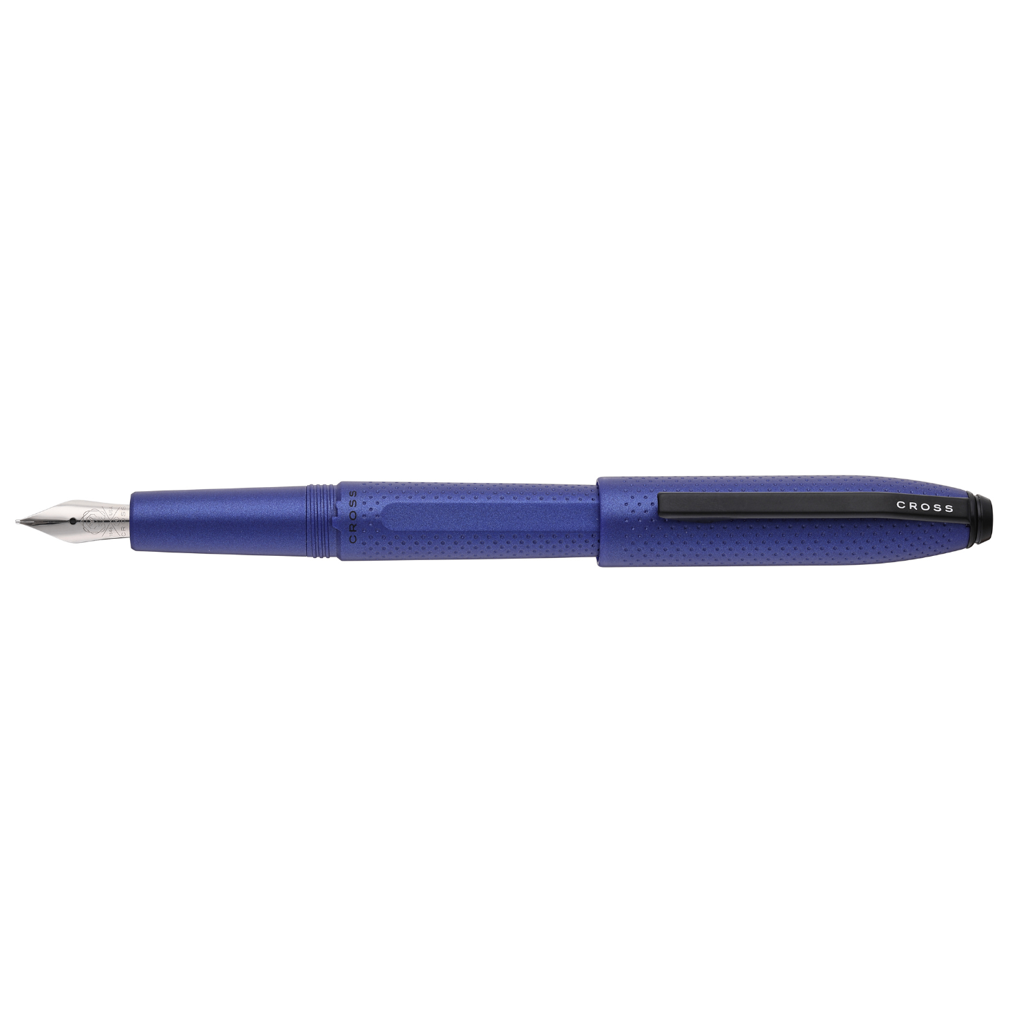 Prism Deep Sea Blue Resin with Polished Chrome Stainless Steel Medium Nib Fountain Pen
