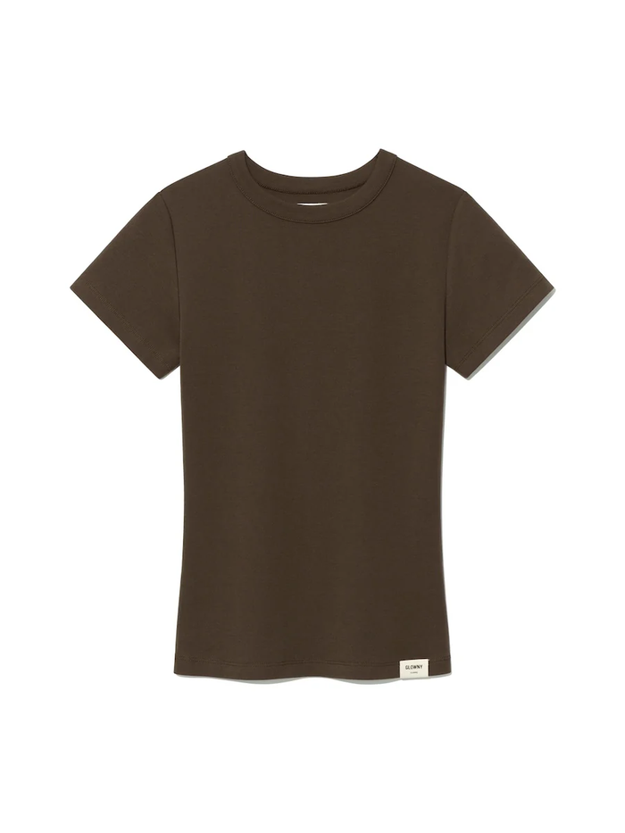 G CLASSIC FITTED TEE - CHOCO