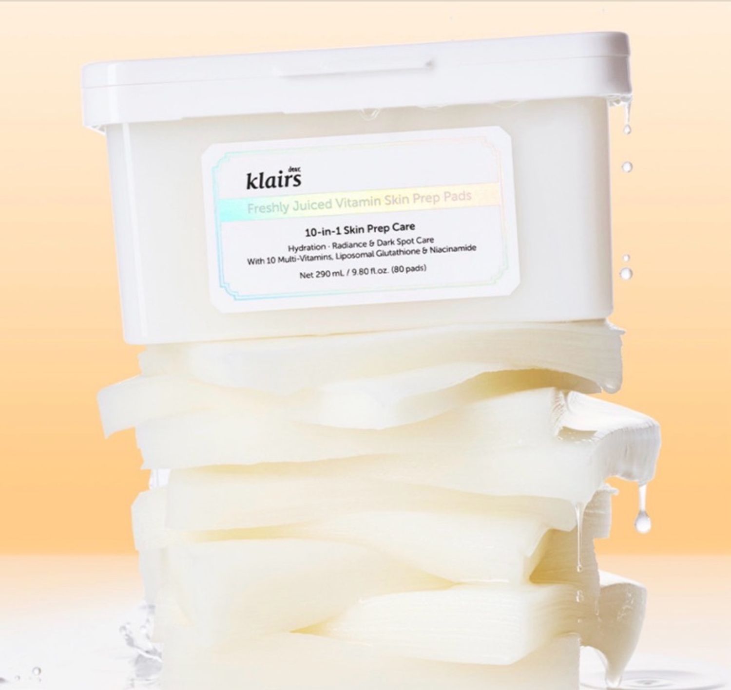 KLAIRS FRESHLY JUISED VITAMIN SKIN PREP PAD 80EA 