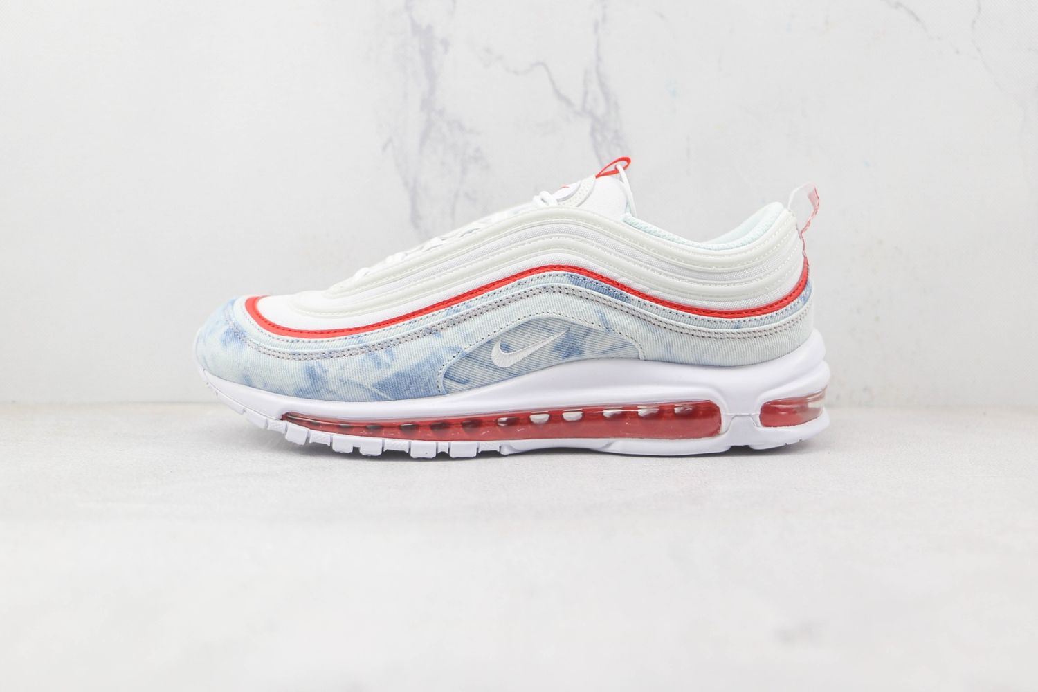 Nike Air Max 97 Washed Denim White Red Blue