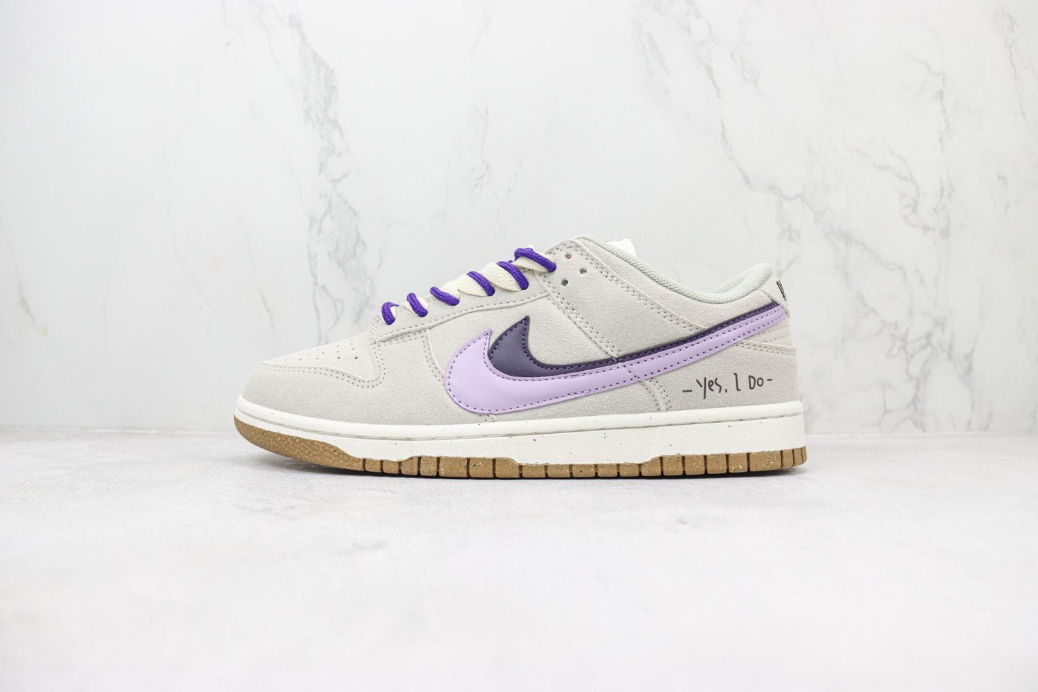 Dunk Low 85 Double Swoosh Purple Brown