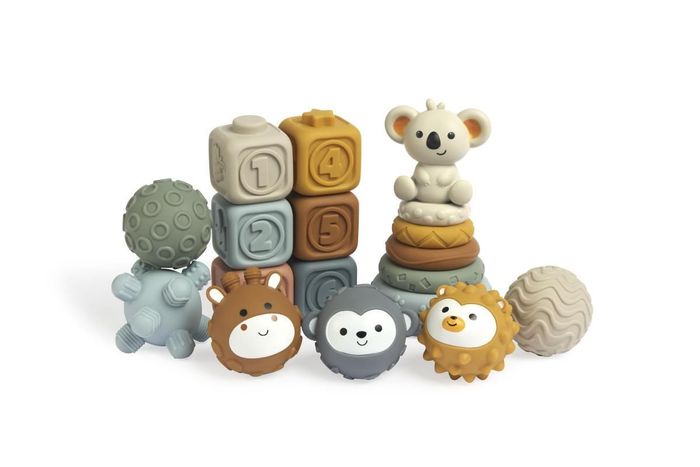 Baby Soft Stacking Building Blocks & Sensory balls