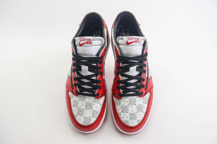 Custom Travis Scott x Off-White x Louis Vuitton x Air Jordan Low "Chicago"