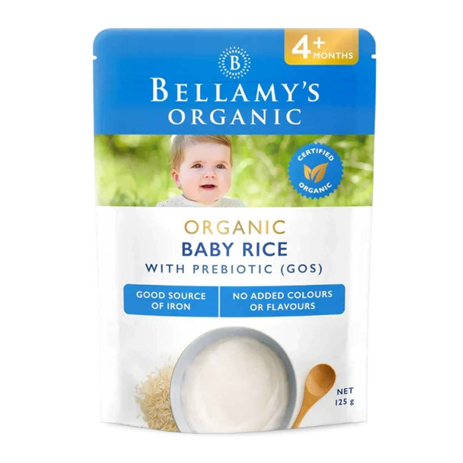 Bellamy's organic baby rice with prebiotic(GOS) 