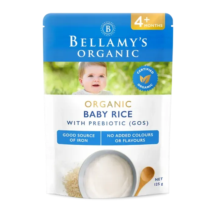 Bellamy's organic baby rice with prebiotic(GOS) 