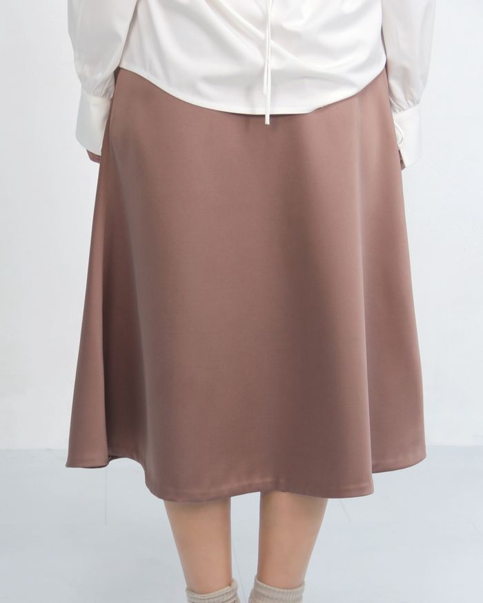 Fluid Satin Skirt