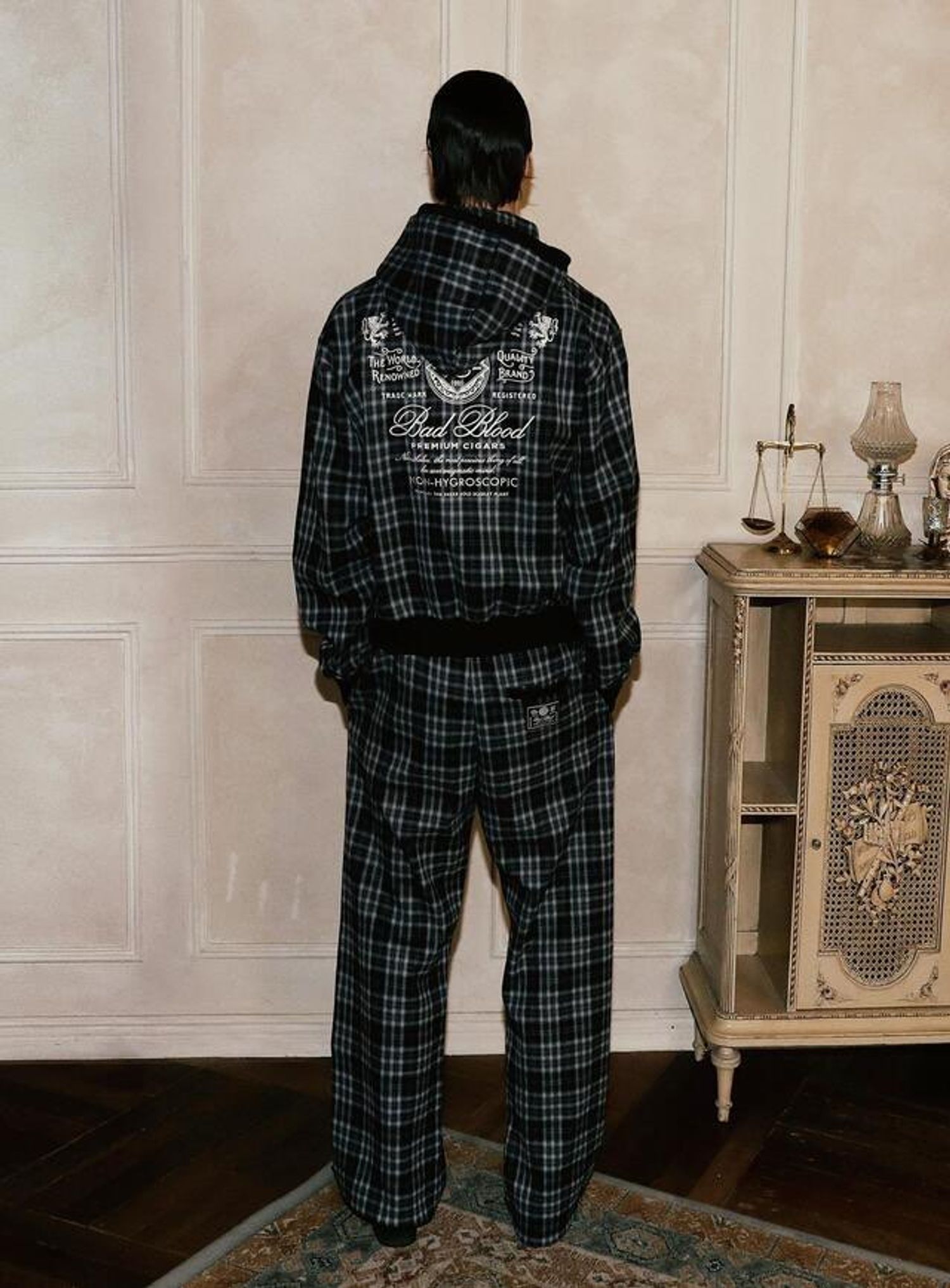 Classic Check 2 Way Jogger Trousers - Black