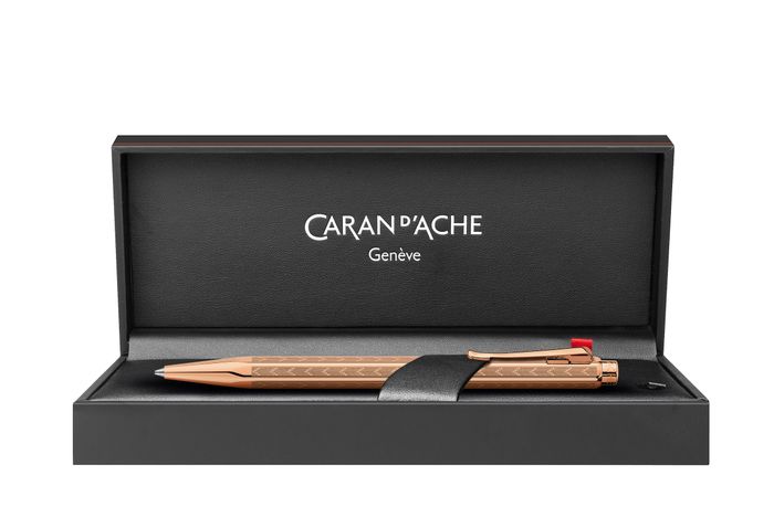 Caran d'Ache ECRIDOR™ CHEVRON Ballpoint Pen Rose Gold