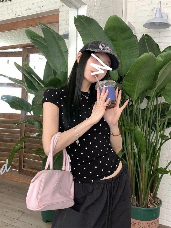 Polka dot top топ