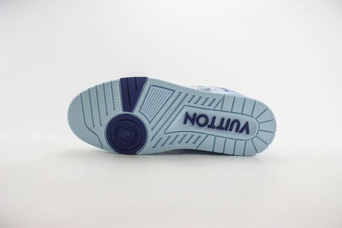 LV Trainers Bleached Monogram Blue Sneaker
