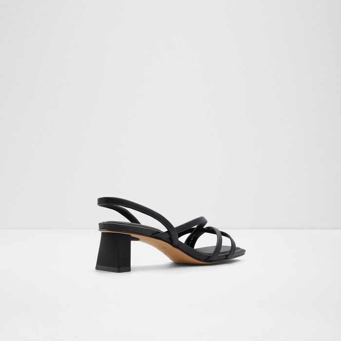 MINIMA-1-BLACK-Lasies Dress Sandals