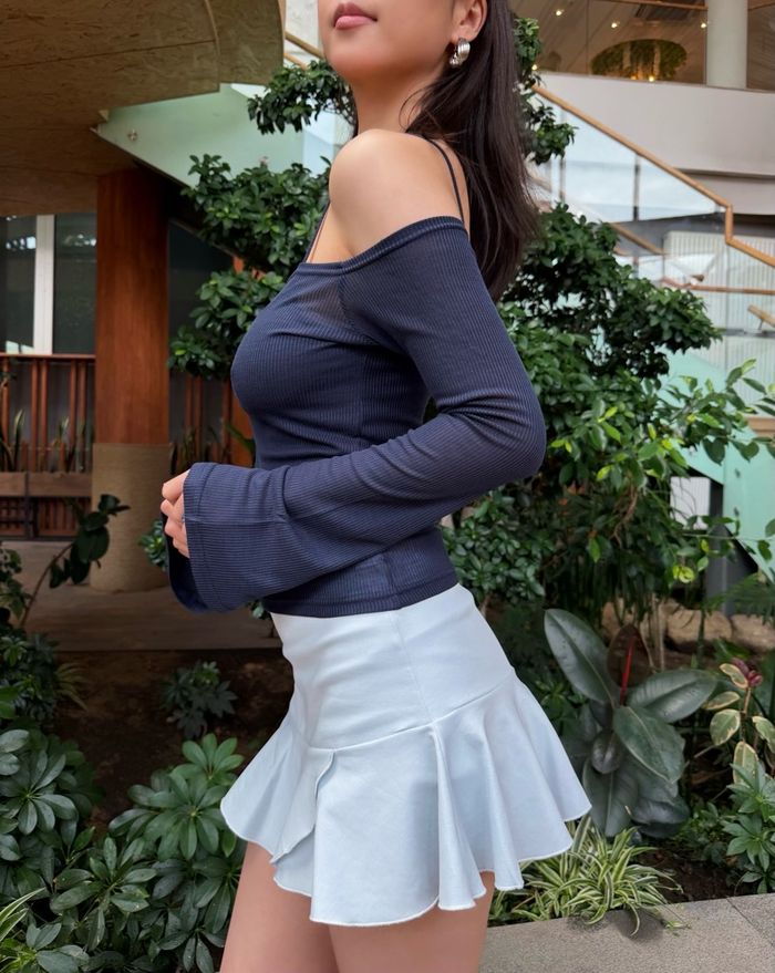 Layer off shoulder top