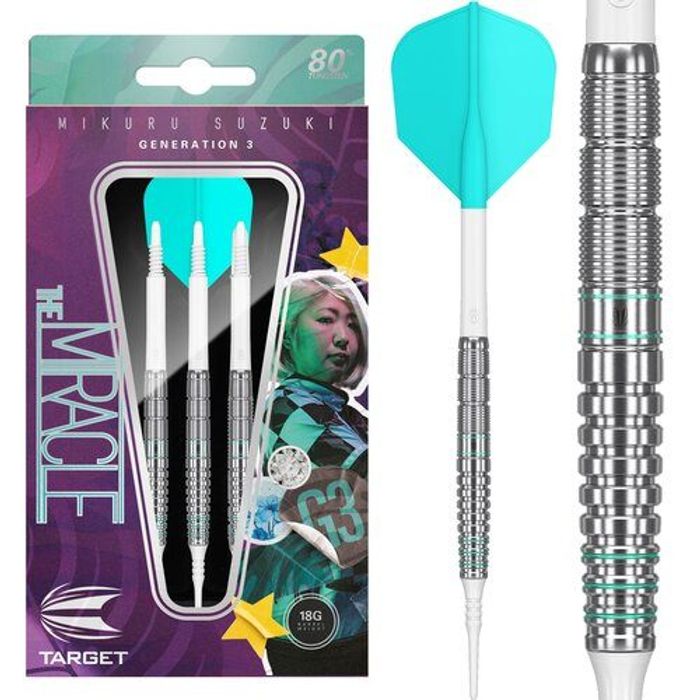 Target Japan Mikuru Suzuki The Miracle G3 80% Soft Tip Darts