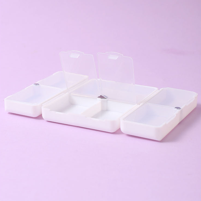 Travel Series Dull Polished 7 Compartments Sub Packaging Storage Container