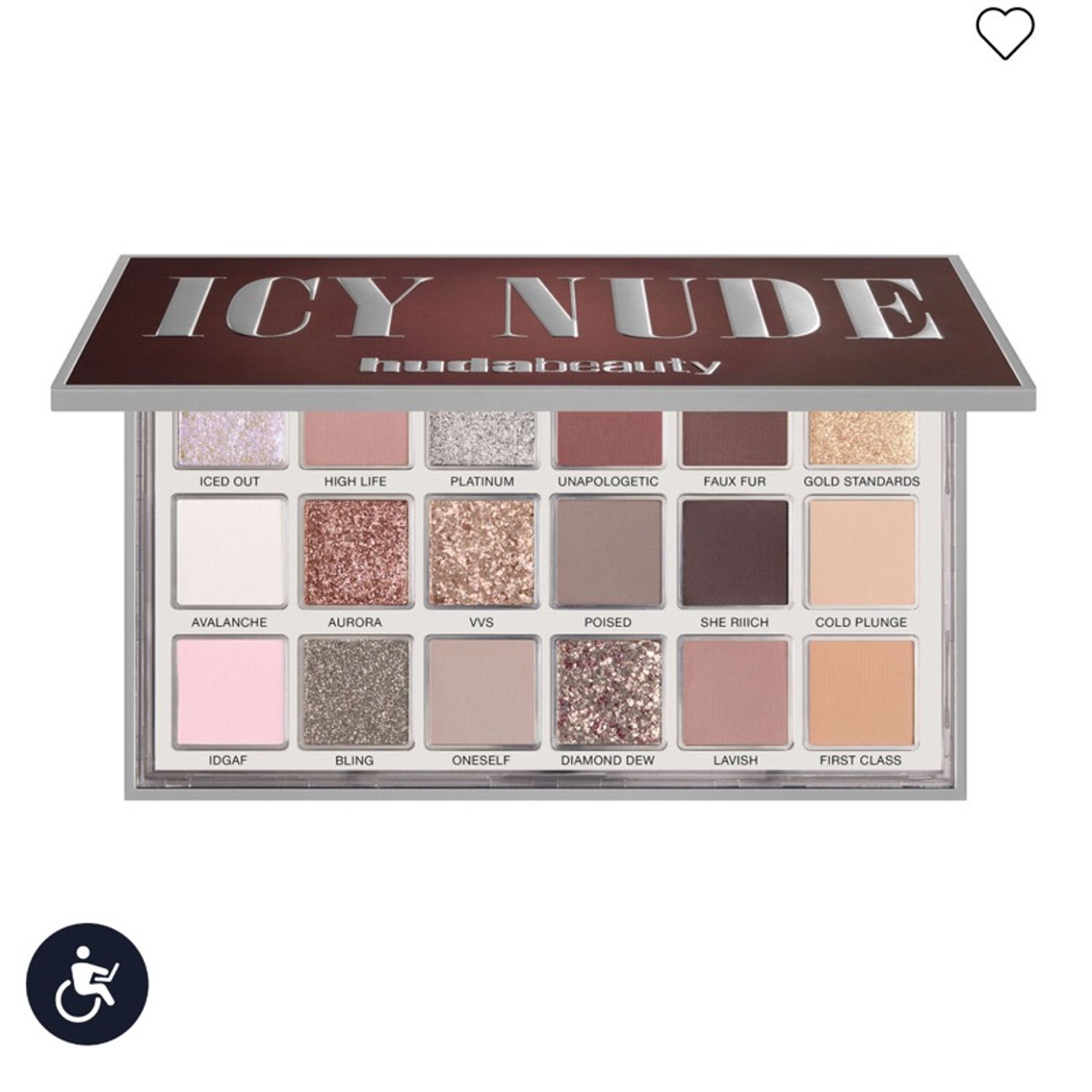 Icy nude eyeshadow palette 