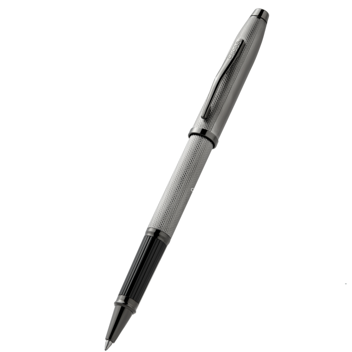 Century® II Polished Slate Gray Engraved Diamond Pattern Selectip Rollerball Pen