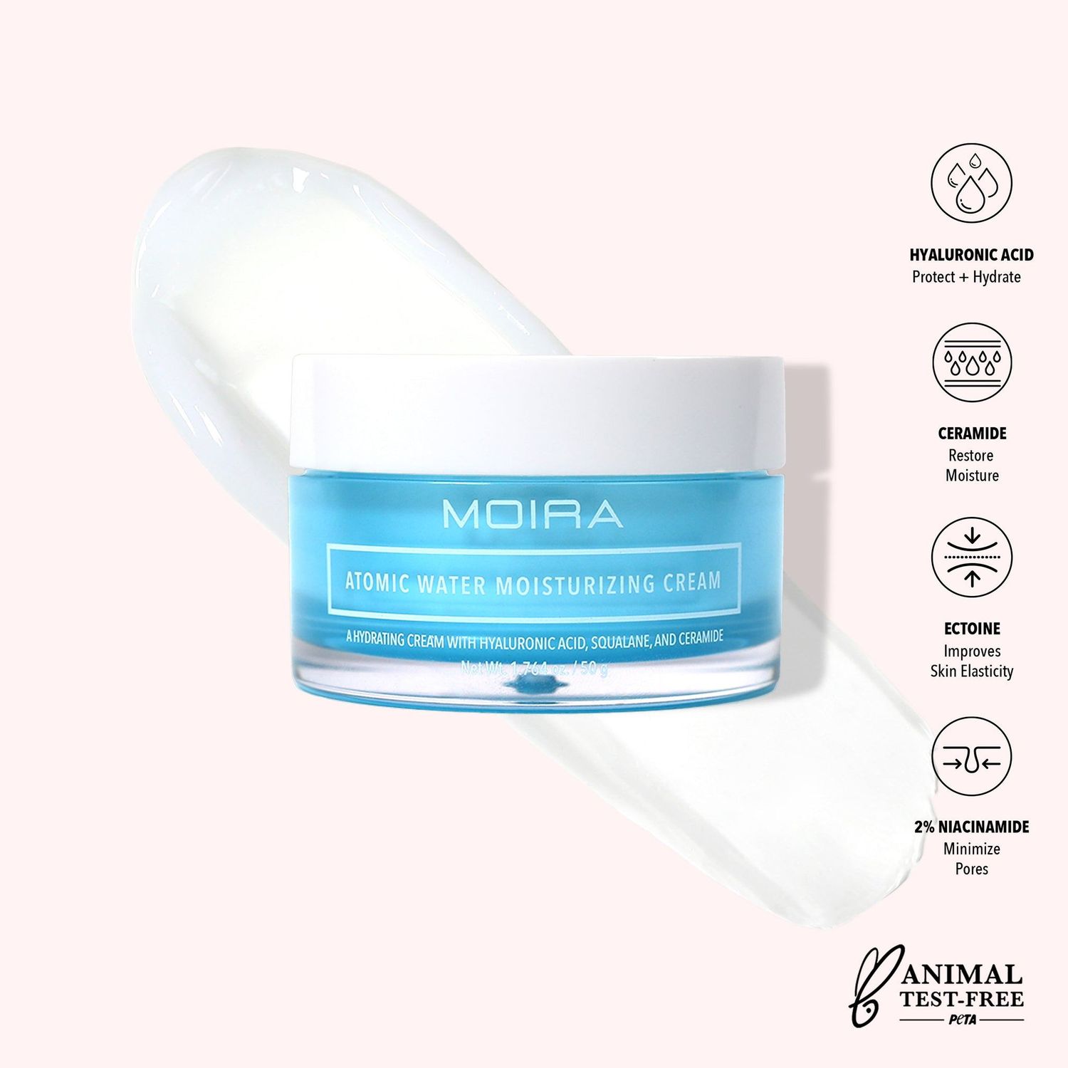 Moira atomic water moistruzing cream
