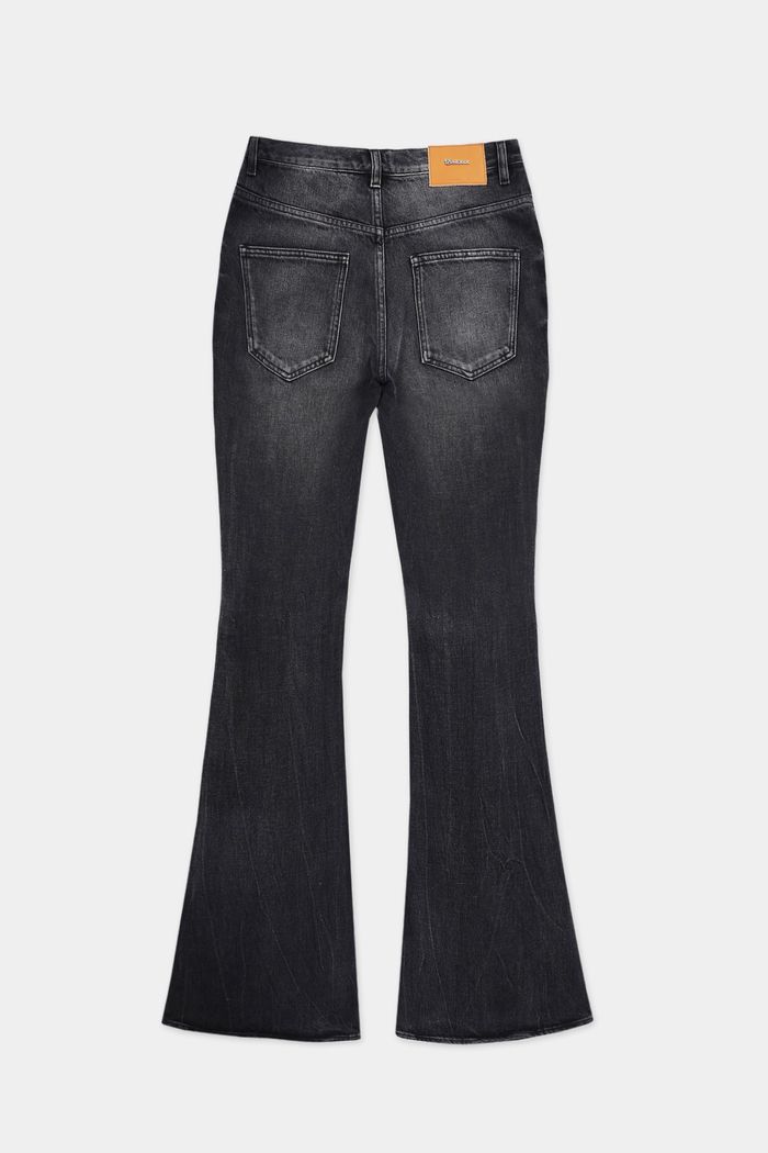 Low Rise Bootcut Jean - Hard Washed