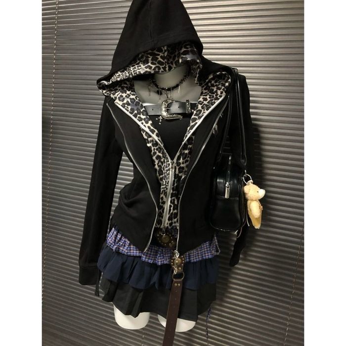 Zip hoodie давхар загвартай цамц