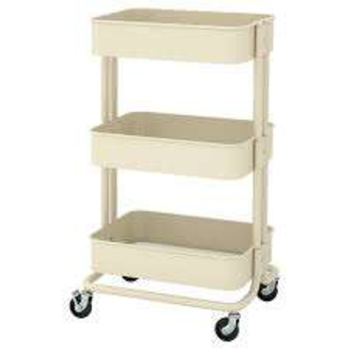 RÅSKOG N Дугуйтай тавиур 35x45x77 beige