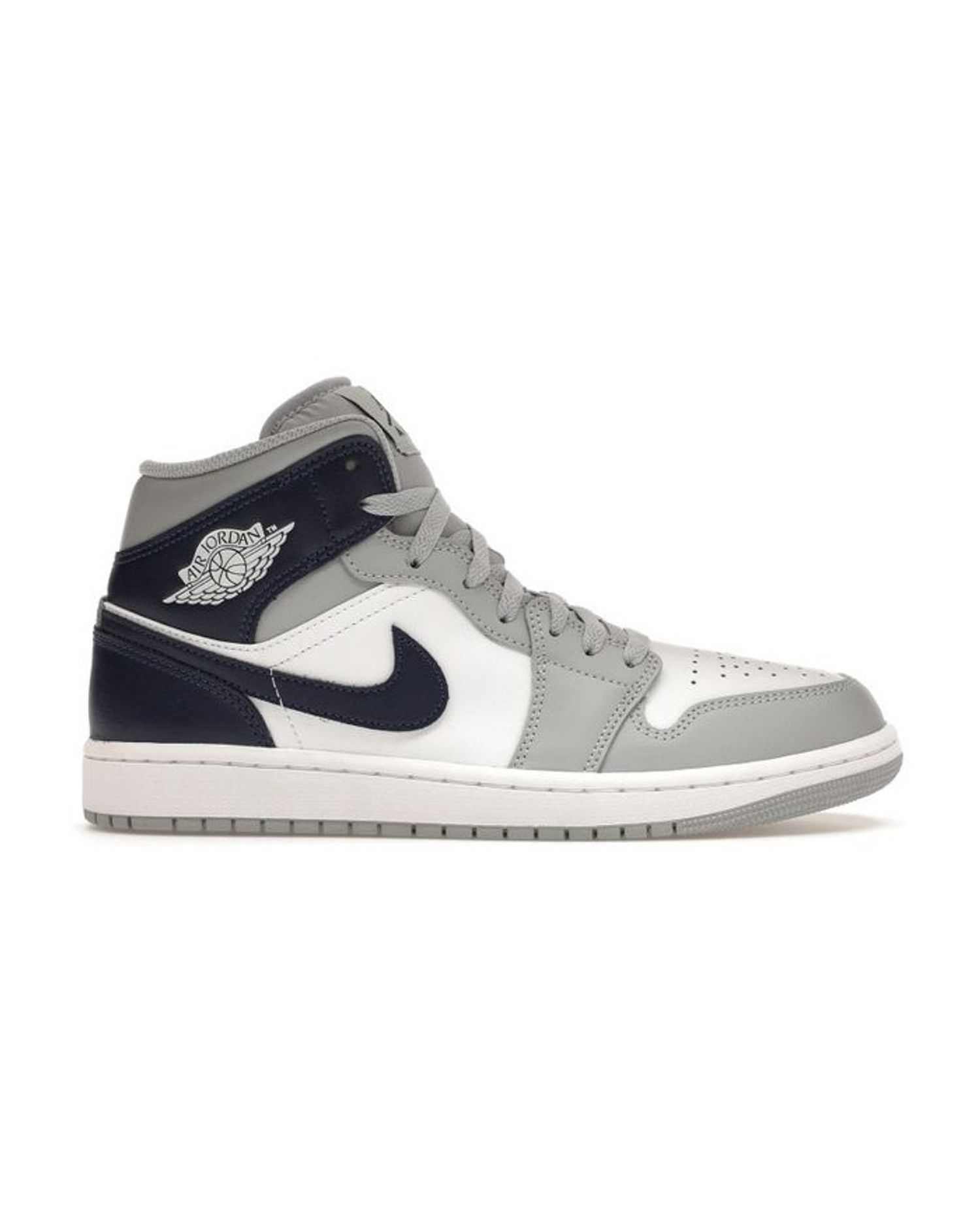 Jordan 1 Mid Wolf Grey Midnight Navy