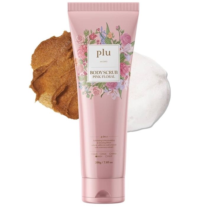 plu PINK FLORAL BODY SCRUB
