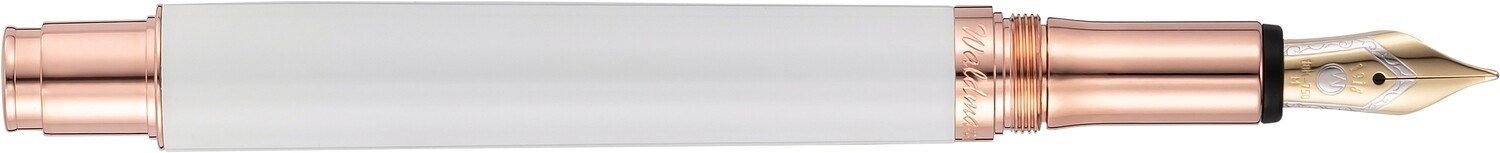 Waldmann Xetra Vienna Fountain Pen white lacquered Rose gold 