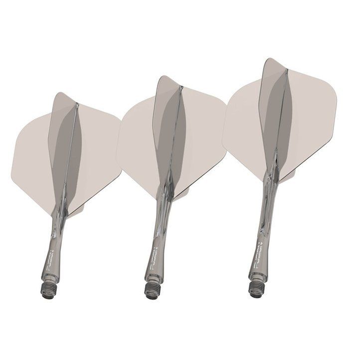 WINMAU Fusion #2 Integrated Flight & Shaft - Smokey Grey