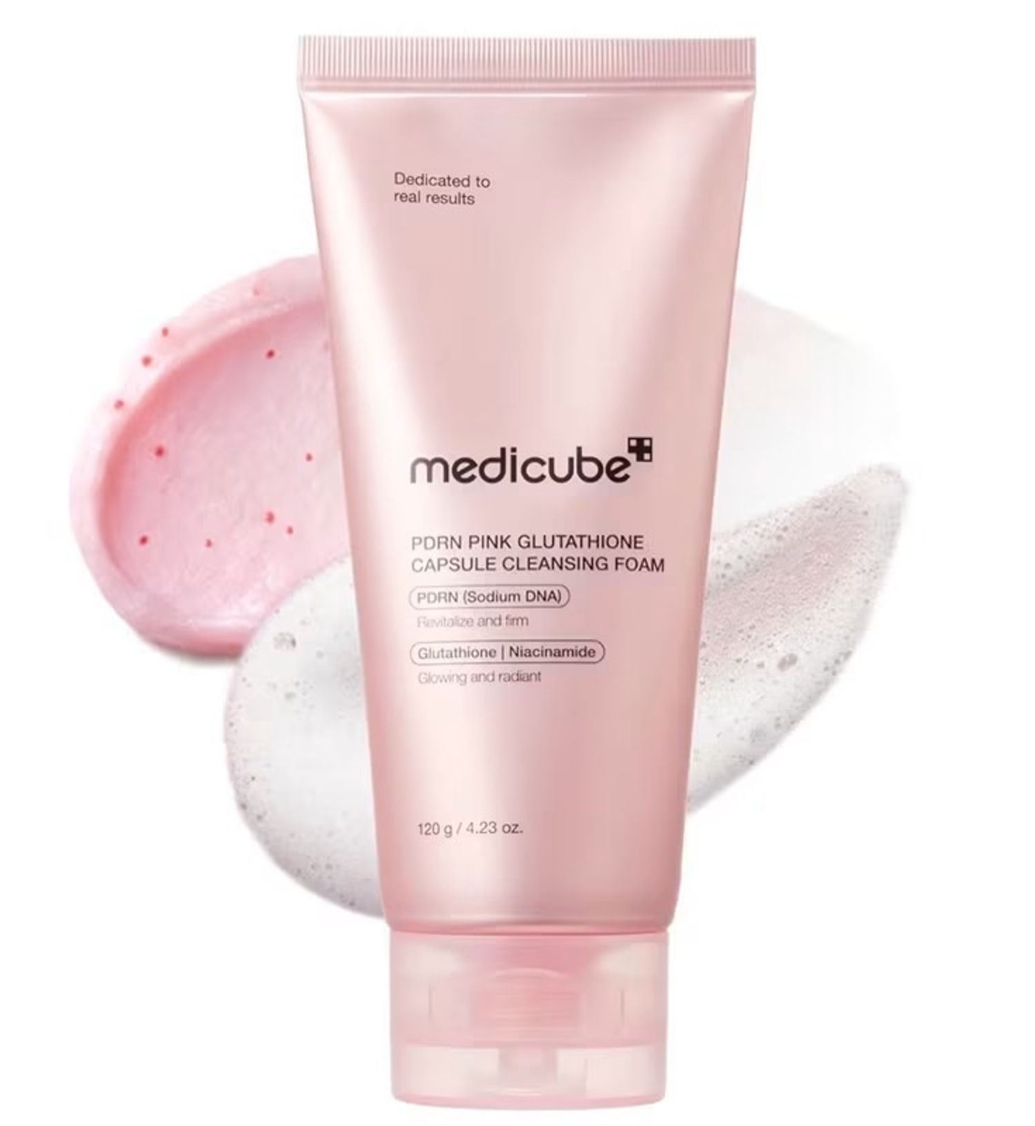 MEDICUBE PDRN Pink Glutathione Capsule Cleansing Foam