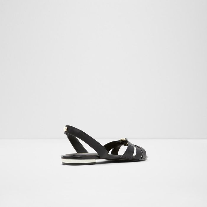MARASSI-001-BLACK-Lady Cas Sandals