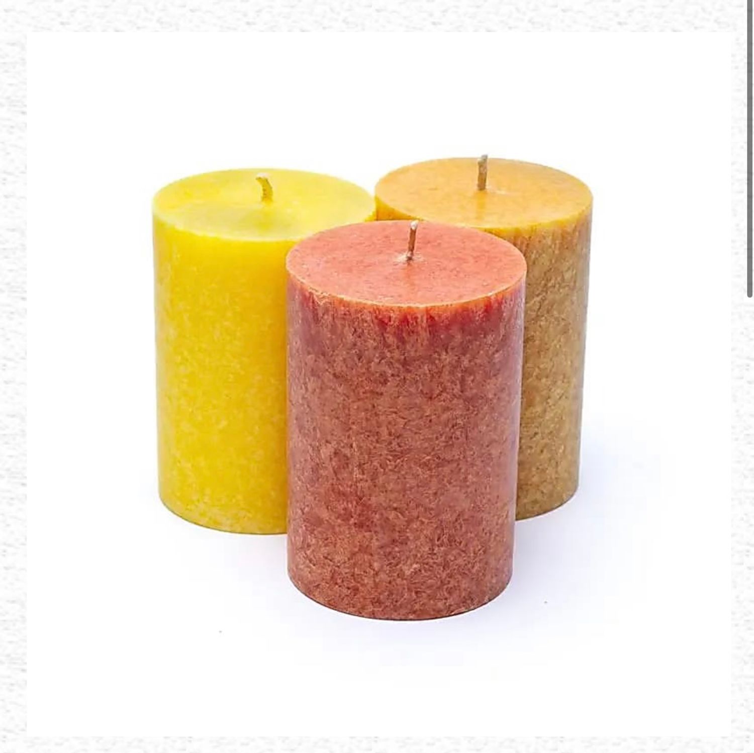 Sunset candle