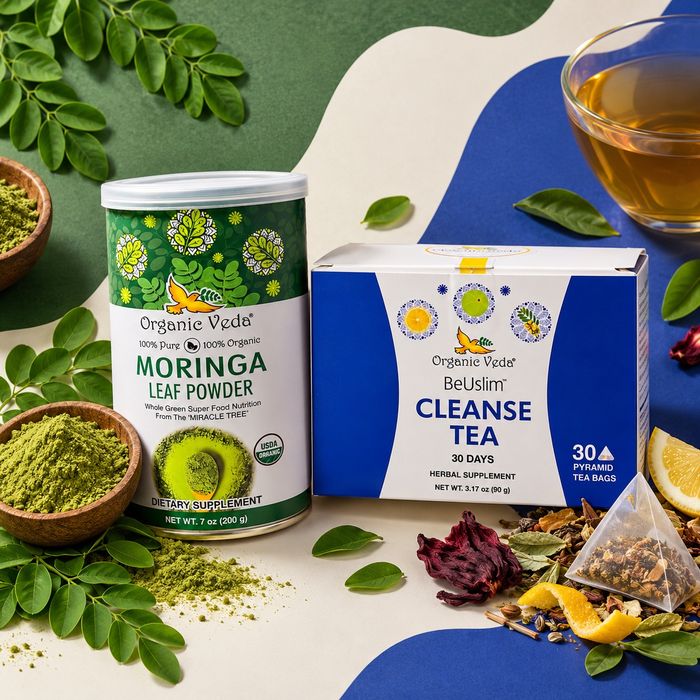 Organic Veda Moringa Nutrition & 30-Day Cleanse Bundle
