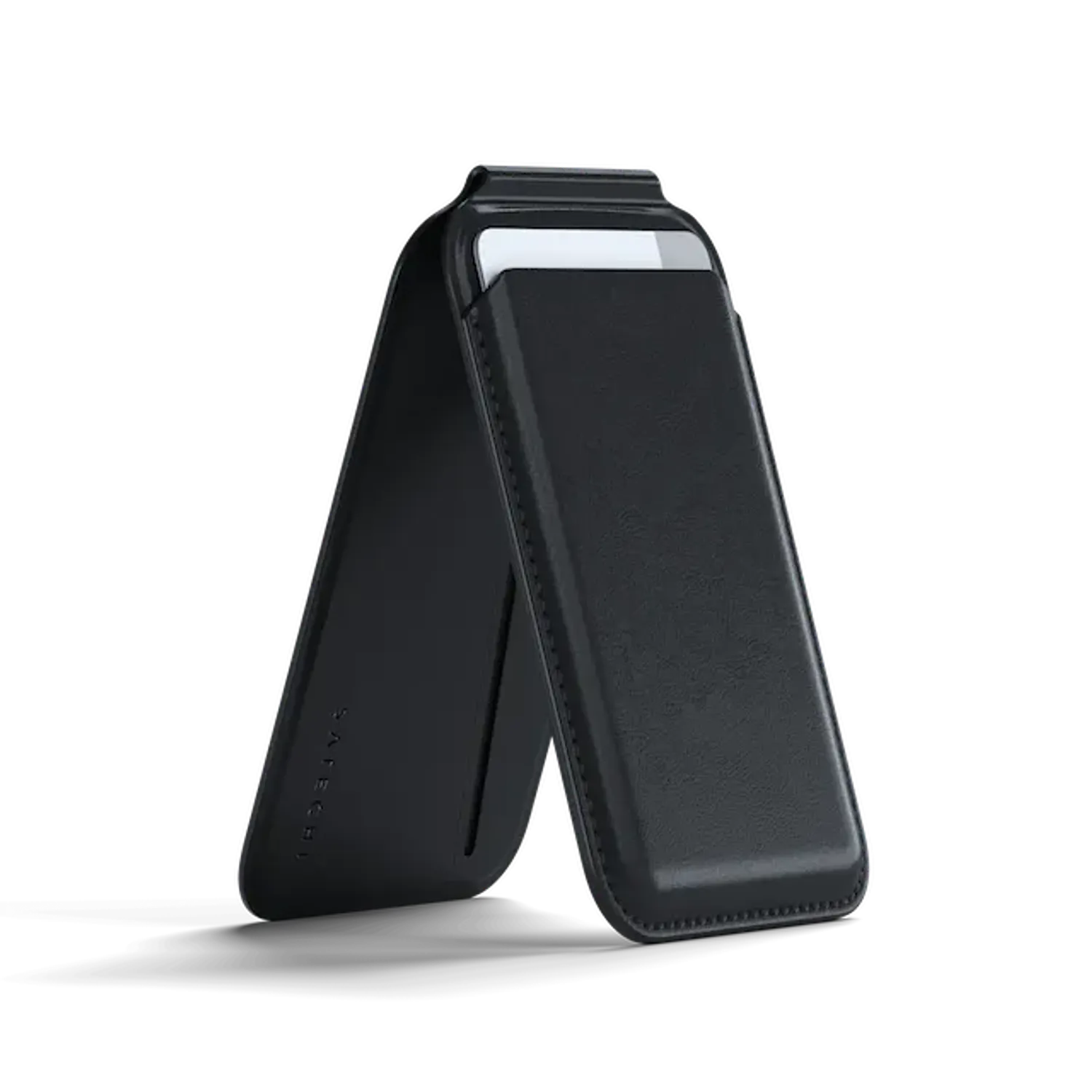 Leather Magnetic Wallet Stand