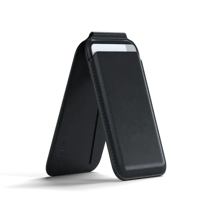 Leather Magnetic Wallet Stand