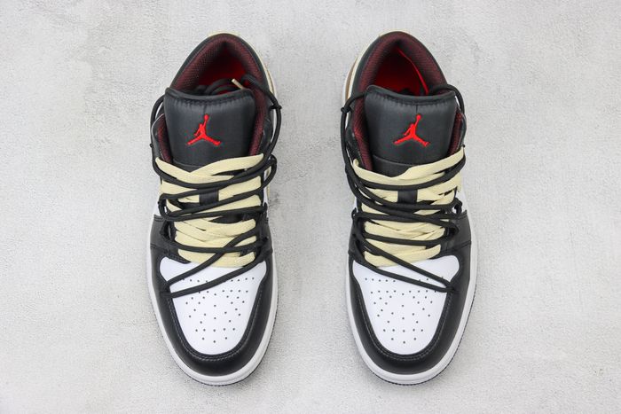 Air Jordan 1 Low White/Black-Palomino 