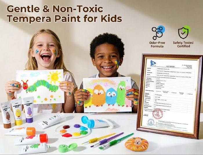 Squeezy Paints Washable Paint Set - Угааж болдог шахдаг гараар буддаг будаг 