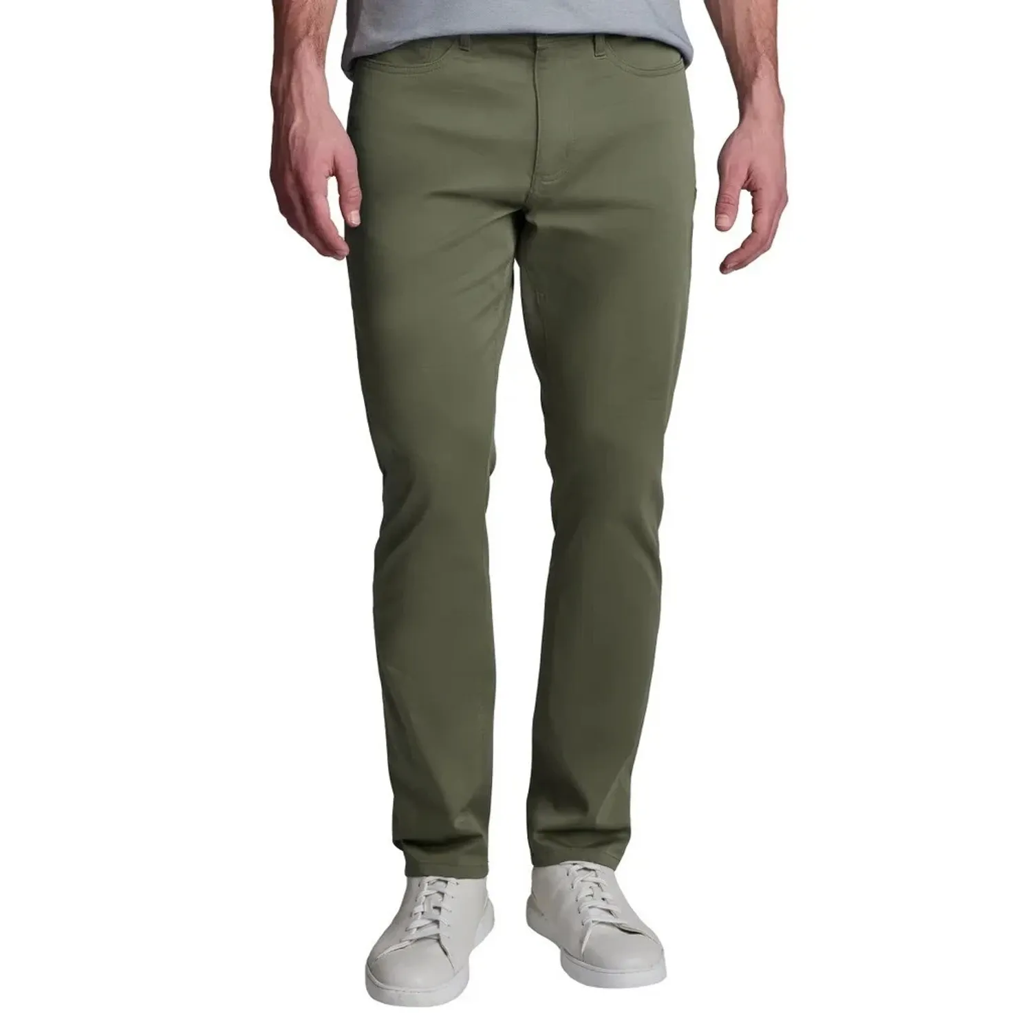 English Laundry Men's Straight Fit Stretch Lightweight 5-Pocket Pant, Green, Size 34x34