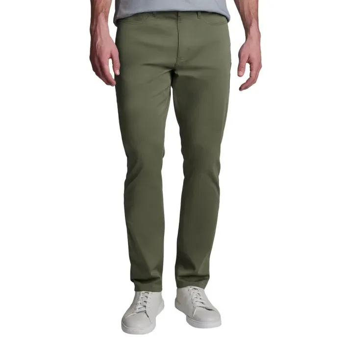 English Laundry Men's Straight Fit Stretch Lightweight 5-Pocket Pant, Green, Size 34x34
