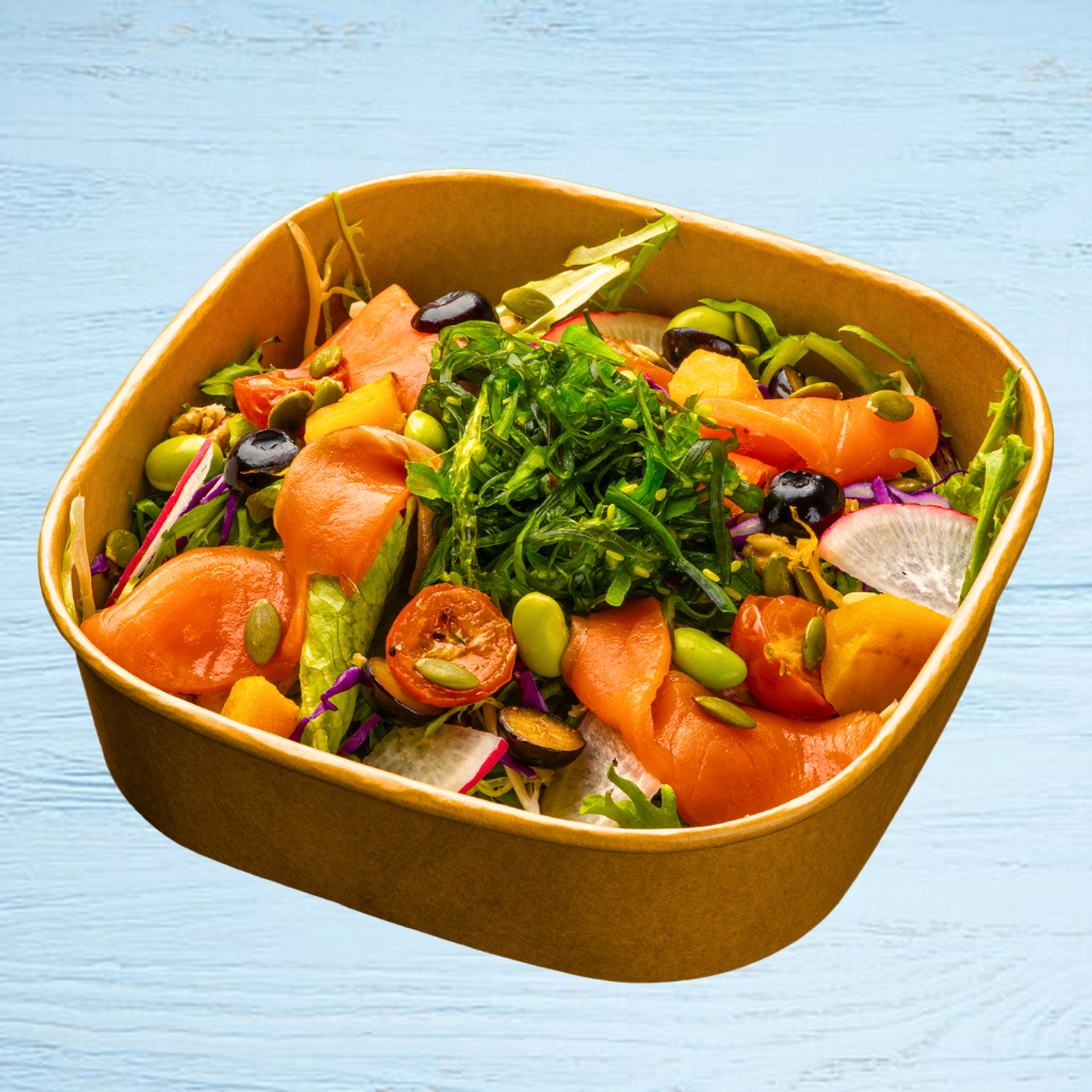 Smoked salmon salad